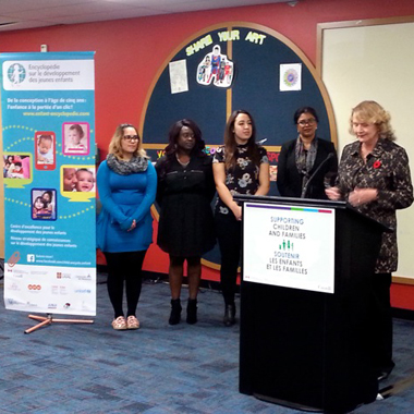 Families Canada to promote the Encyclopedia on Early Childhood Development